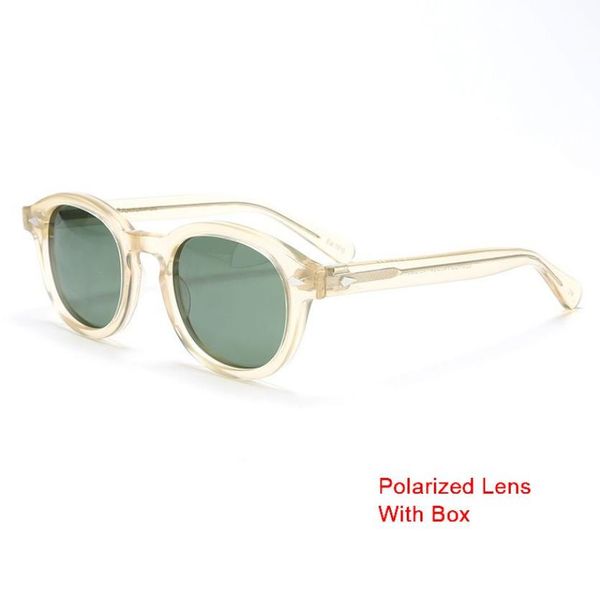 Solglasögon mode 3 storlekar Lemtosh polariserade solglasögon för män och kvinnor Johnny Depp solglasögonbågar med originalkartong HS1V_voghion.com