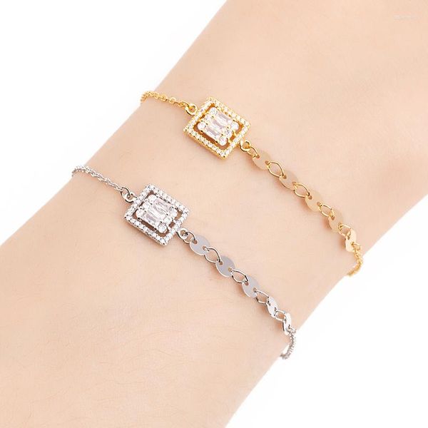 Link Pulseiras Pulseira HADIYANA Vantage Jóias Cubic Zircônia Bangles Designer de Luxo para Mulheres SL4097 Casamento Nupcial Acessóriosc