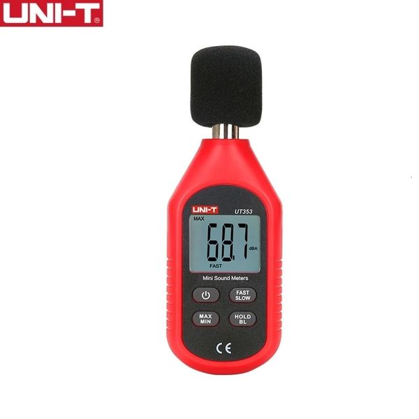 Шуммеры блок UT353 Измерение шума DB Meter 30 ~ 130DB Mini Audio Sound Motor Monitor 230804