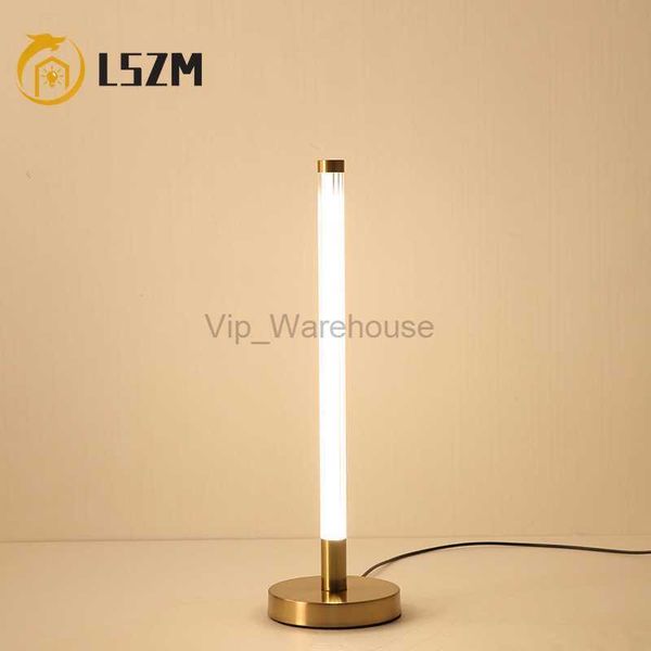 Modern Uzun Strip Led Masa Lambaları Yatak Odası Çalışma Ofis Başucu Masa Lambaları Dekor Göz Koruması Dimmable Minimalist Tablo Işıkları HKD230807