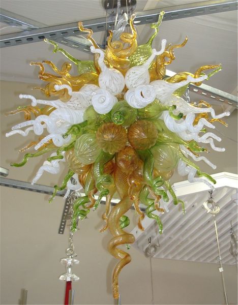 Kristall-Kronleuchter, modern, mundgeblasenes Glas, ästhetische Decke für Esszimmer, hängende Sprial-Lampe, Heimdekoration