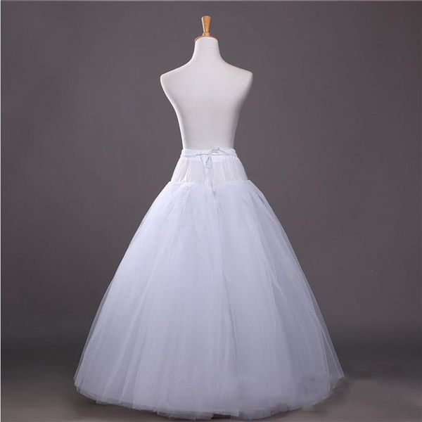 4 strati Tulle No Hoops Accessori da sposa Sottoveste per tutù da sposa Sottoveste Lolita Sottogonna Ball Gown Jupon Crinoline190q