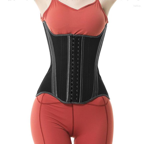 Modelador de corpo modelador de cintura de látex de 19 ossos de aço modelador de corpo longo torso espartilho modelador de cintura feminino Fajas colombiano modelador de barriga emagrecedor