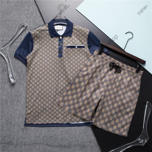 Mix style designer Tute da uomo 23ss estate Polo con stampa a doppia lettera tute sportive di lusso casual da uomo in cotone pantaloncini casual e set di magliette