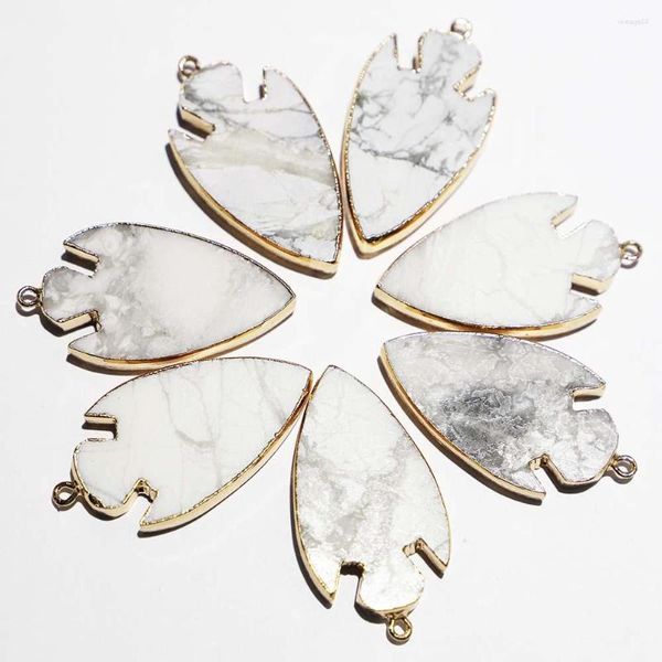 Подвесные ожерелья 4pcs/лот натуральный камень белый бирюзовый