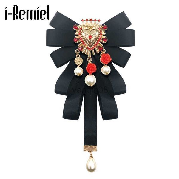 Pins Brooches Fashion New Vintage Court Fabric Жемчужный лук