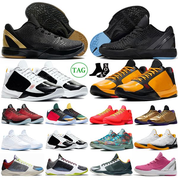 2024 Mamba 6 Basketballschuhe Männer Dark Knight Protro Grinch Mambacita Alternate Bruce Lee Hall of Fame Black Gold Mans Womans Outdoor Sneakers Sporttrainer