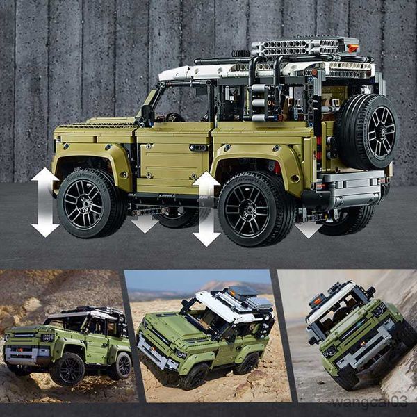 Diecast Model Otomobil Uyumlu Yüksek Teknoloji Araba Serisi Land Guardian Off-Road Araç Model Yapı Taşları Oyuncaklar Çocuklar İçin R230807