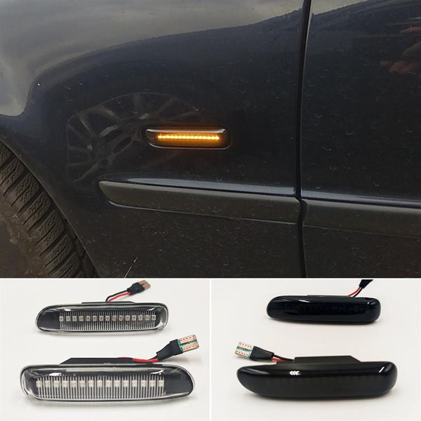 LED Dynamic Side Marker Turn Signal Blinker Flowing Water Blinker Light Para BMW E46 3er Limo Coupe Compact Cabriolet233s