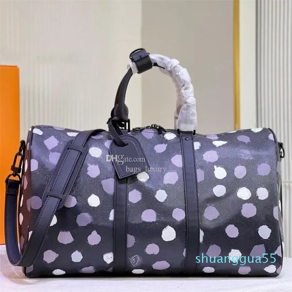 Saco Duffle de viagem Bolsas de bagagem Bolsas de mão Dot Bolsa Mochila Feminina Tote colorido Bolsas masculinas Bolsas masculinas de couro genuíno Clutch Wallet