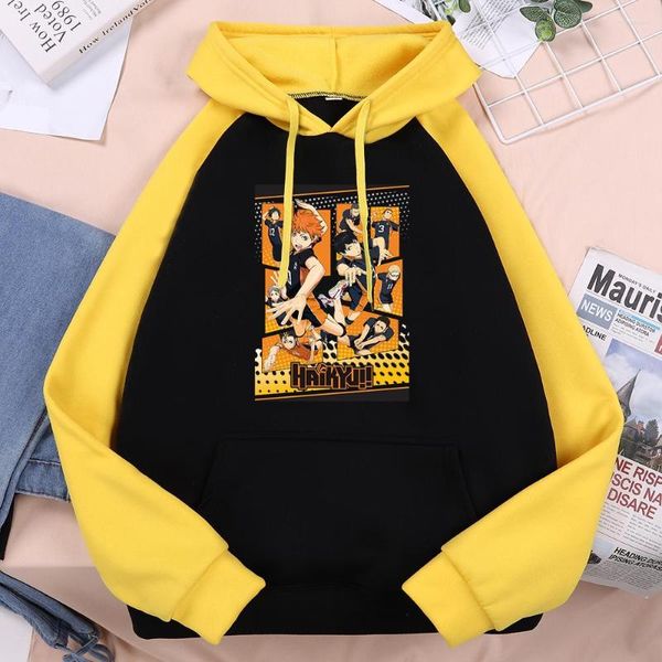 Moletom Masculino Haikyuu Bonito Capturando e Acionando Bola Impresso Mans Raglan Moda Casuais Pulôveres Moletom Roupas Masculinas