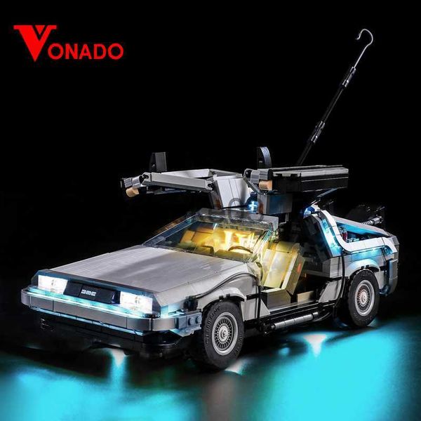 Архитектура/DIY House Led Light Set для Creator 10300 Back To Future Time Machine Racing Build Bulits Blusts Blocks Only Lighting Kit Not Model J230807