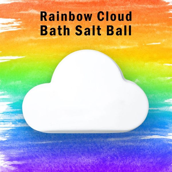 Romantische Wolke Regenbogen Stressabbau Badebombe Dusche Ätherisches Öl Badekugel Blase Peeling Feuchtigkeitsspendende Hautpflege Requisiten Bath239V