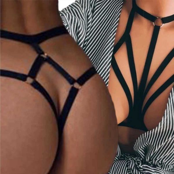 Сексуальные женщины повязки Bra Hollow Thong Panties Lingerie T Back Transparent Lingerie Ladies Open Comm Discocke Toy Pasties Pired L230626