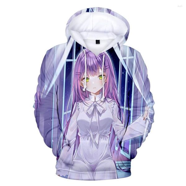 Felpe con cappuccio da uomo HOLOLIVE VTuber Tokoyami Towa 3D Stampato Fashion Fall Winer Suit Abbigliamento sportivo Con cappuccio Giovanile Kawaii Donna / Uomo The