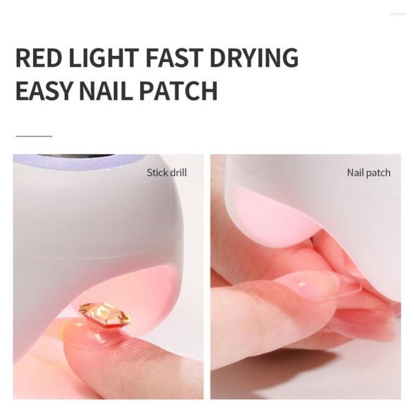 Nail Art Kit Asciugamani Palmare Manicure Potherapy Macchina Ricaricabile Sensore a infrarossi Piccola lampada portatile per polimerizzazione a dito singolo