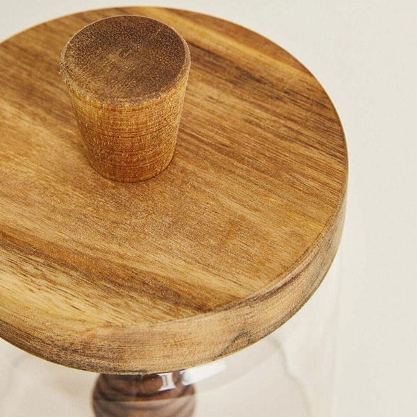 Bottiglie di stoccaggio Alveare di vetro Vaso di miele Trasparente con mestolo e coperchio Lavabile Riutilizzabile per la festa nuziale Cucina domestica Tavolo da pranzo Sciroppo