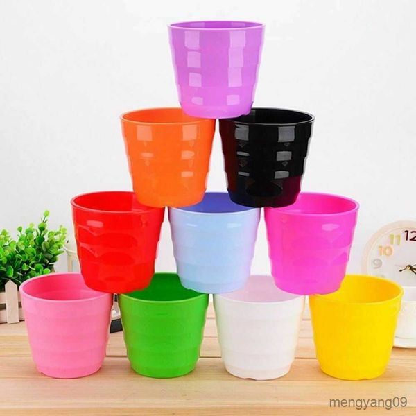 Fioriere Vasi tanaman Rumah taman warna-warni dengan nampan Mini vaso tanaman sukulen Pot bunga tanaman R230807