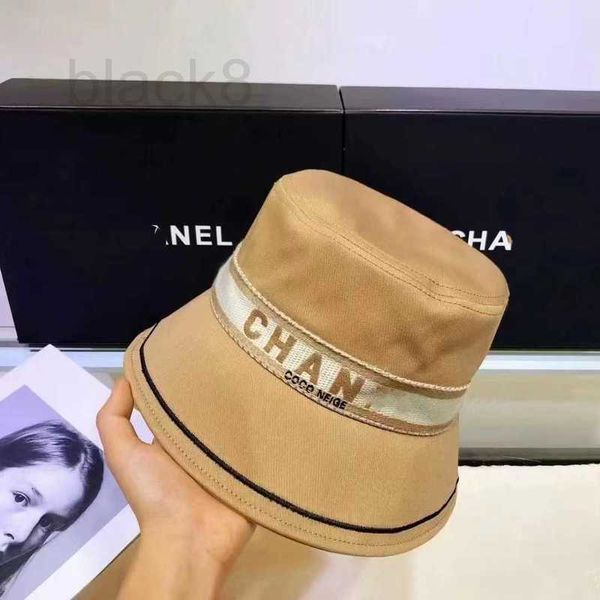Stingy Brim Hats designer Fisherman's Hat Women's Sunscreen Show Face Small 2023 New Fashion Versatile Letter Korean Version Tidal Sunshade Basin Q4UP