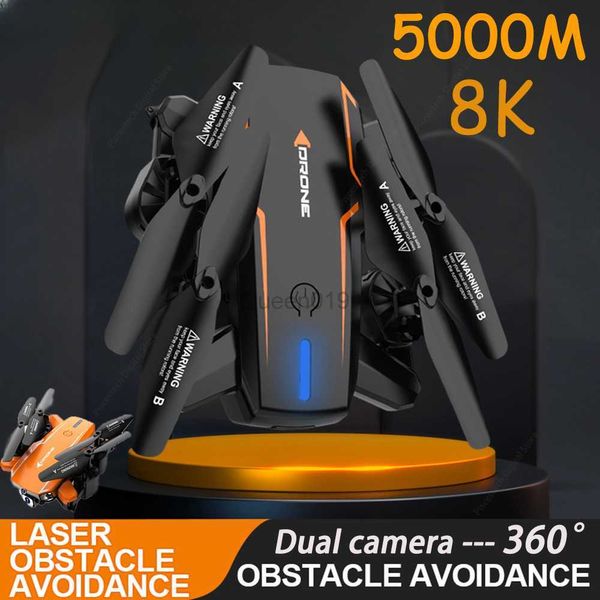 R2s 8K 5G GPS Drone HD Dupla Câmera Aérea Prevenção de Obstáculos Aeronave de Controle Remoto Quatro Eixos Helicóptero Distância 5000M 4K 6K HKD230807