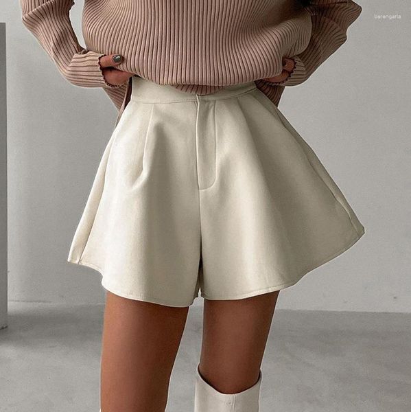 Shorts femininos verão largos femininos oversize branco clássico perna larga solta cintura alta folgado Y2K calças cargo saia coreano roupas femininas