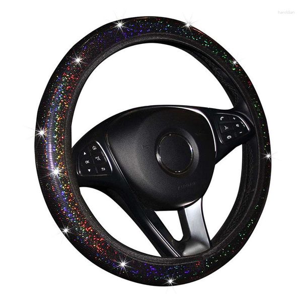 Coprivolante Copertura per automobile Manico con paillettes lampeggiante colorato Tipo di cintura elastica Senza anello interno