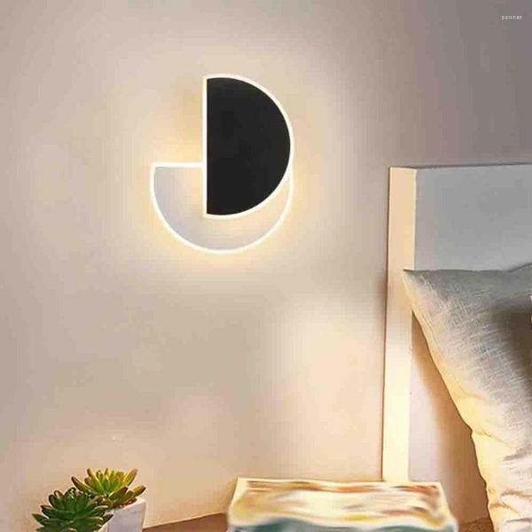 Lampada da parete 18W moderno minimalista nordico El Flat acrilico camera da letto soggiorno corridoio balcone portico