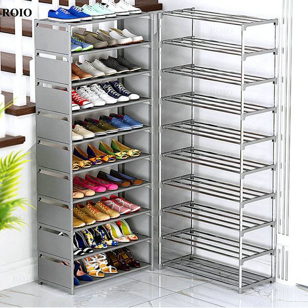 Portaoggetti Rack Scarpiera semplice Handrial Handrial Robusto Rimovibile Corridoio Organizer salvaspazio Supporto per stand Mobili per la casa Armadio 230807