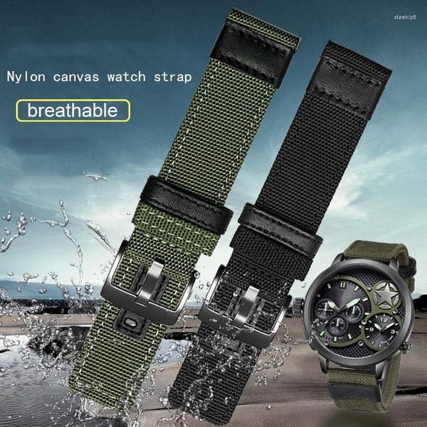 Uhrenarmbänder Nylon-Armband für JP152 / JPW646 WatchGT2 GT-Serie Canvas-Handgelenkband 20 mm 22 mm 24 mm wasserdichtes Armband