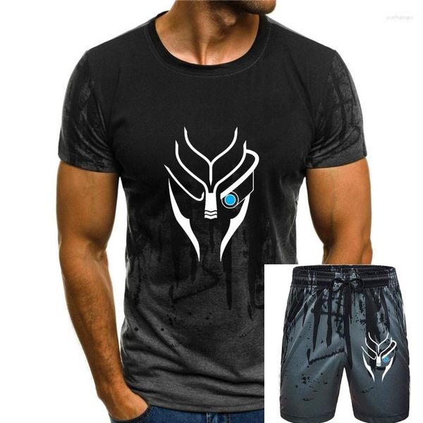 Herren-Trainingsanzüge, Mass Effect-T-Shirt, Garrus, weißes T-Shirt, bedrucktes Herren-T-Shirt mit kurzen Ärmeln, lustiges, übergroßes, lässiges Baumwoll-T-Shirt