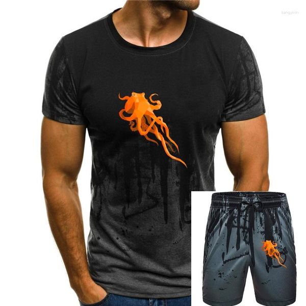 Agasalhos masculinos Sagrado Misterioso Geométrico Octopus Picture T-Shirts Masculina Impressa em 3D Moda T-shirts de Luxo Tamanho Grande 3XL T-shirt Adulto
