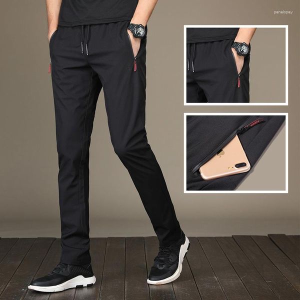 Pantaloni da uomo 2023 Estate Versatile Abbigliamento casual Largo Dritto Non stirare Asciugatura rapida Sport Slim Fit Trendy Poliestere