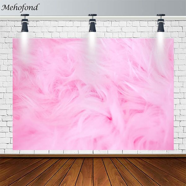 Oggetti decorativi Figurine Mehofond Pink Fluff Sfondo Barbi Powder Cosmetics Girl Nails Pography Background Po Studio Puntelli Pophone Decor Puntelli 230804