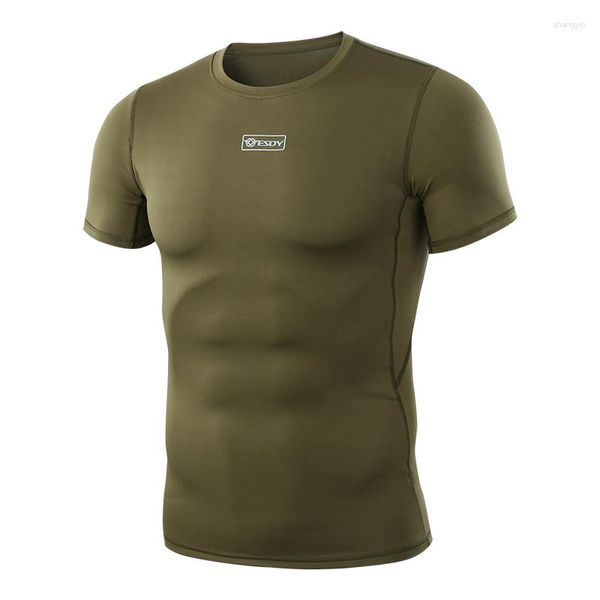Herren T-Shirts Camouflage Combat Tactical Shirt Schnelltrocknendes Kurzarm-T-Shirt Python Hunting Military
