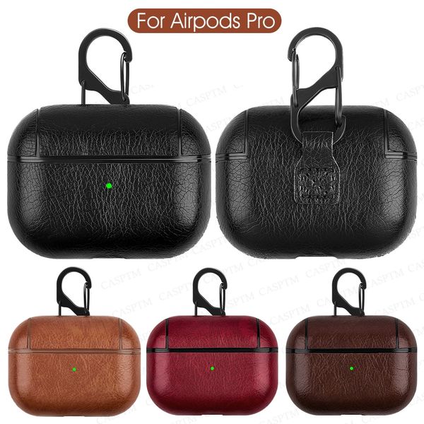 Casos de acessórios de fone de ouvido de luxo para airpods couro de 3ª geração protetor de fones de ouvido Airpod bonito acessório de capa AirPod2 com chaveiro Airpods 3 2 1 capa