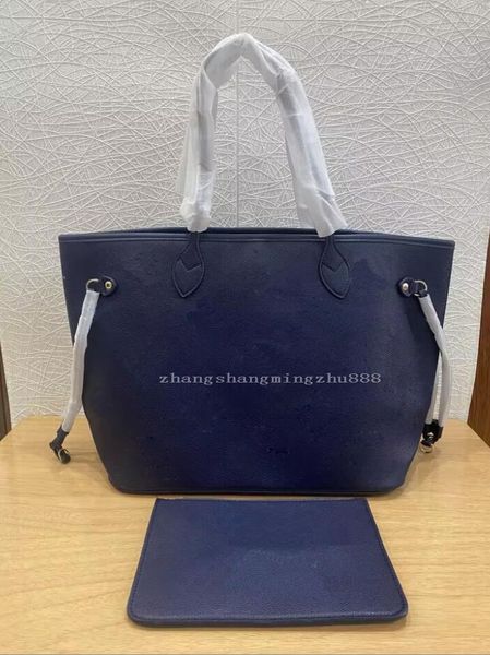 Commercio all'ingrosso 2 pezzi / set Alta Qulity Luxurys Designer Borse Borsa a tracolla da donna Borse a tracolla Stile classico Borse moda Portamonete Portafoglio Borse da donna Borse tote blu