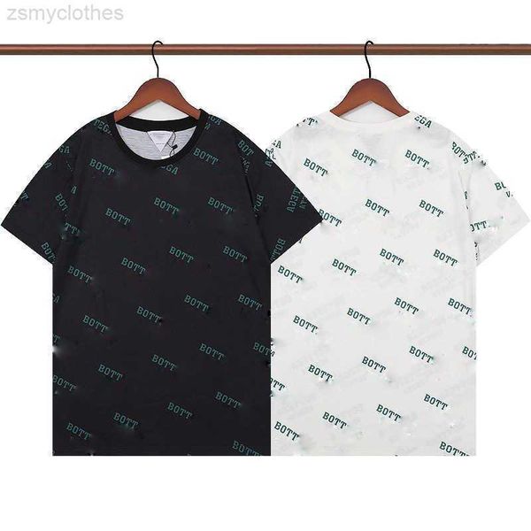 Erkek Tişörtler Lüks Marka Erkek Tişört Kısa Kollu Sweatshirt Bott Tasarımcı Tişörtler Erkekler Kadın Yuvarlak Boyun Tee Kazaklığı% 100 Pamuk Tam Baskı Tshirt Adam Giyim
