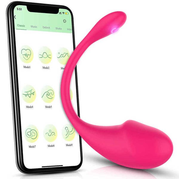 Vibradores mágicos para smartphone, aplicativo de controle sem fio, 10 frequências vibratórias, massageador de ponto g do clitóris, loja poderosa