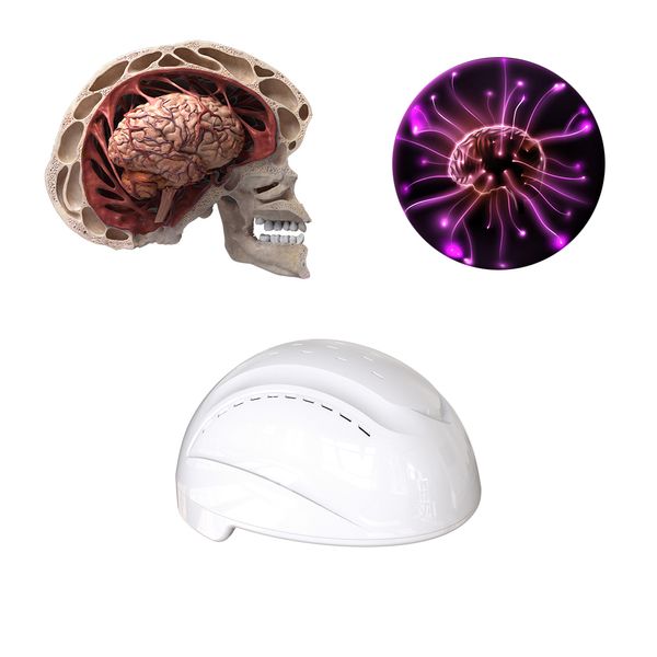 Head Massager P obiomodulation Therapy Brain Helmet PDT 810NM Infrared Light Device For Diseases Relaxation Treatment 230807