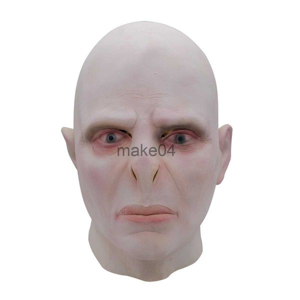 Parti Maskeleri Karanlık Lord Voldemort Mask Kask Cosplay Masque Boss Lateks Korkunç Korkunç Maskeler Terörizatör Cadılar Bayramı Maske Kostüm Prop J230807