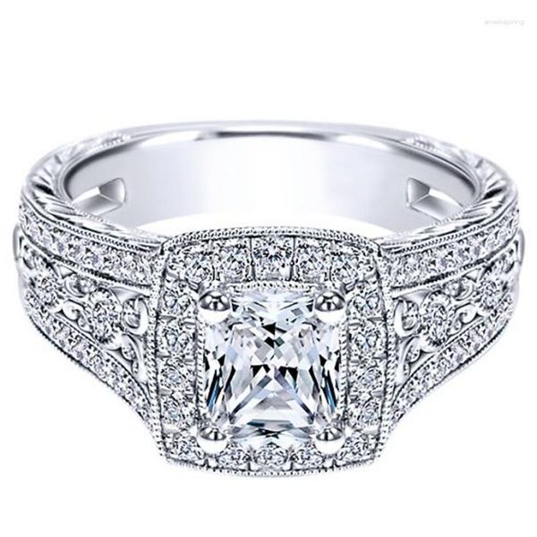 Уважаемые кольца Caoshi изысканный великолепный предложение кольцо блестящая циркониевая группа для женщин модные роскошные аксессуары