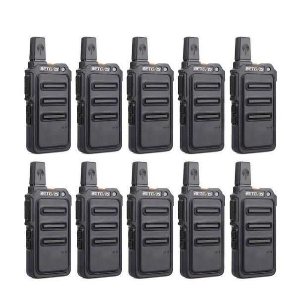 Mini PMR Walkie Talkie Rt619 10 PCS Портативный двухсторонний двухсторонний радиосвязь-так-экипировки