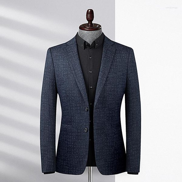 Ternos masculinos de alta qualidade, marca de topo, moda casual, jaqueta coreana, ajuste regular, blazer para homens, elegante, terno de casamento, casaco, roupas