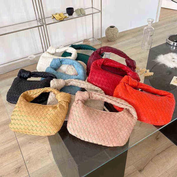 Дизайнер abottegas Fashion Vneta Корейский стиль сумки ручной работы в ручную ткани мини -джоди среднего размера муфт для пакета Pu Синтетическая кожа Y