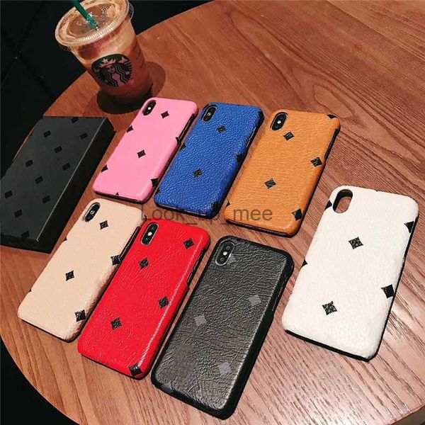 Кожаные чехлы мобильных телефонов PU для iPhone 11 Pro Max 13 12 Mini XR XS 8 7 6 6S Plus Design Design Cover Cover Cover Case HKD230807