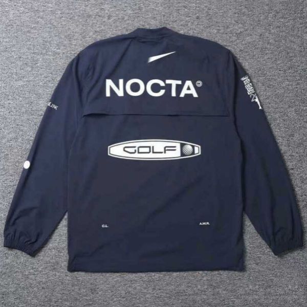 Erkek Hoodies Us Versiyon Nocta Golf Co Markalı Draw Nefes Borçlu Hızlı Kurutma Spor Sporları T-Shirt Uzun Kollu Yuvarlak NEC Tasarımı DW