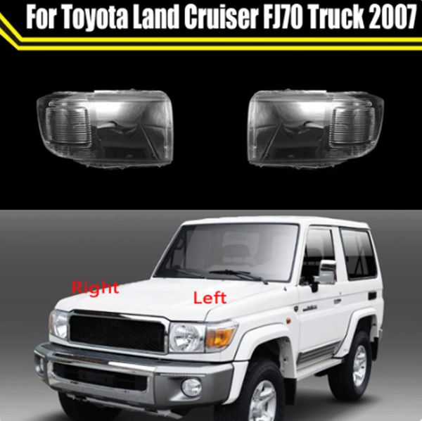 Toyota Land Cruiser için uygun FJ70 Araba Far Şeffaf Lens FJ70 FAR ILGUN ŞEDER PLLIKSIGLASS LAMP KUVLI MASKE