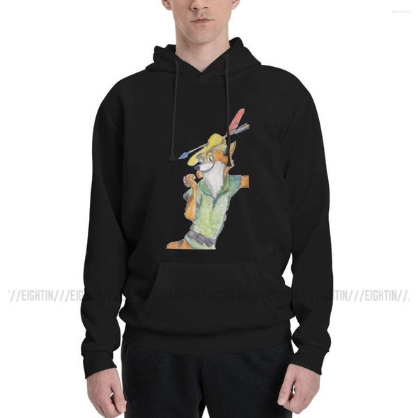 Männer Hoodies Vintage Paar Dünne Fleece Sweatshirt Mann Robin Hood Baumwolle Cartoon Mit Kapuze Sweatshirts Neueste Tops