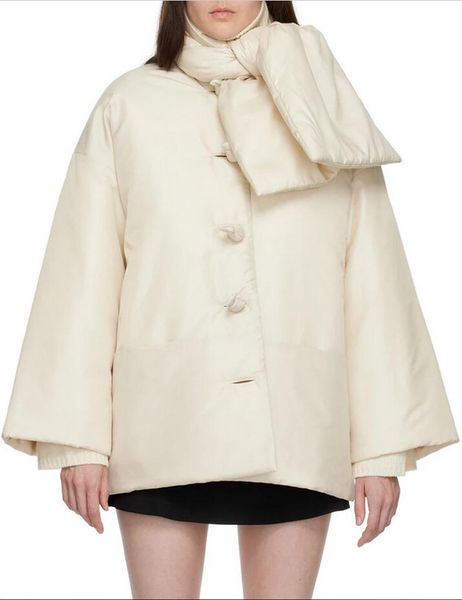 -Totbright Silhouette Twisted Fashion Hoat, хлопковое пальто, шарф-пальто, женское хлопковое пальто, новая осень и хлопчатобумажная куртка зимы