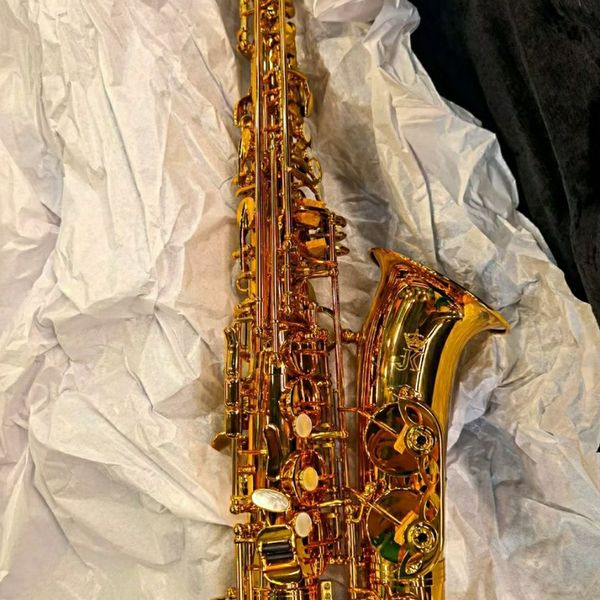 Yüksek kaliteli ST110 Alto Sax E-Flat Lake Altın Pirinç Alto Saksafon Alman Zanaat Aksesuarlar ile Caz Enstrümanı